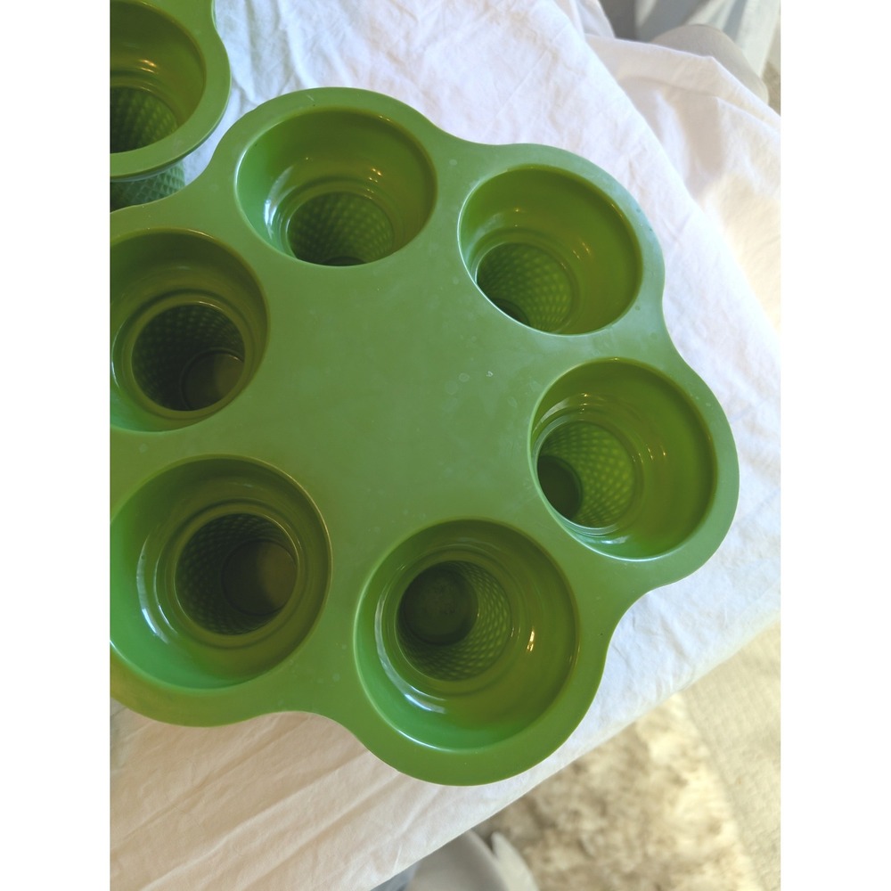 Set of 6 Green Silicone Ice Cream Cone Holder Molds | 36 Total | Dessert Form - Picture 4 of 16